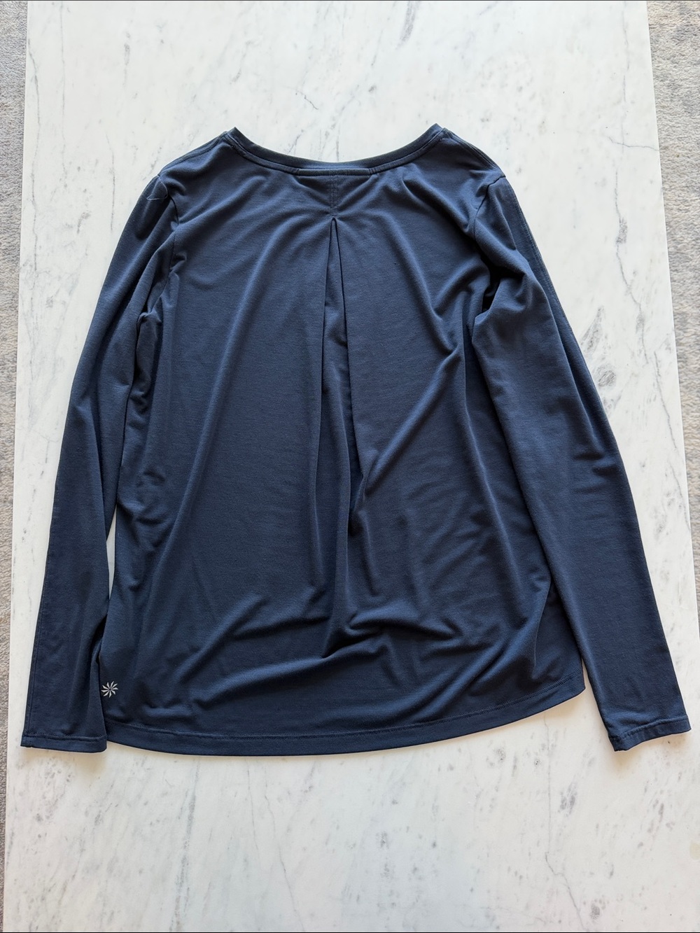 Athleta Long Sleeve Navy Blue Performance Tee